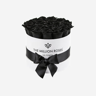Classic White Box | Black Roses