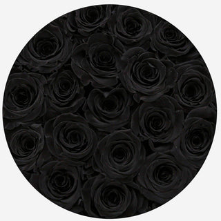 Classic White Box | Black Roses