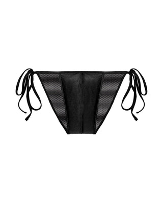 SIDE TIE BIKINI in Black Mesh - MENAGERIE Intimates MENS Lingerie