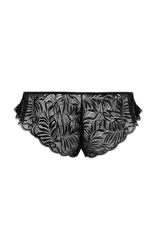 Louis Ruffle Thong in Black