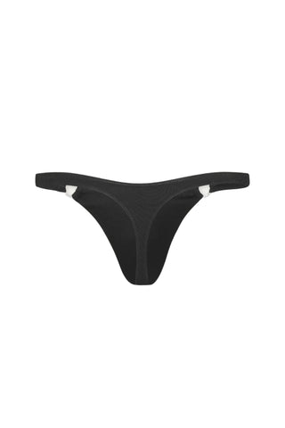 Oliver Swim Flat Thong | BLACK| FULL OF DESIRE