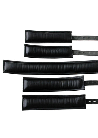 5 Piece set | Padded  Leather |  Lockable Cuffs