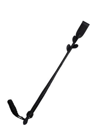 Real Cowhide Leather Braiding Riding Crop Whip Fiber stick inside braiding