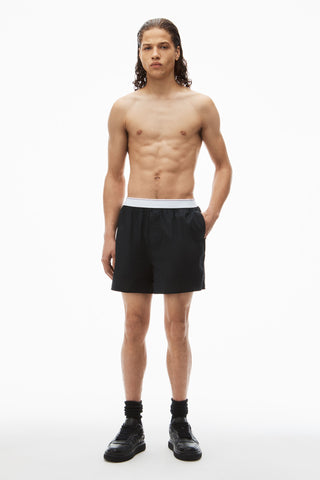 BOXER SHORT | BLACK COTTON | AW