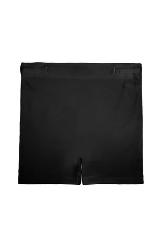 Black boxer briefs for the femme form on a white background