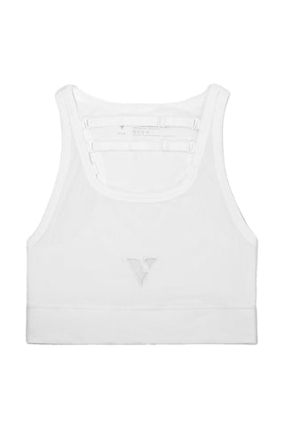 White tank top on a white background