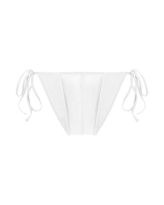 SIDE TIE BIKINI in WHITE | SWIMWEAR by MENAGERIE - MENAGERIE Intimates MENS Lingerie