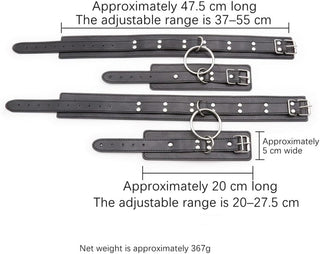 BoundReign BDSM Thigh & Wrist Cuff Restraint Set