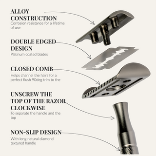 Safety Razor - Baron Noble - Forge Gray