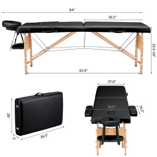 ObsidianFlex Adjustable Sensual Massage Table