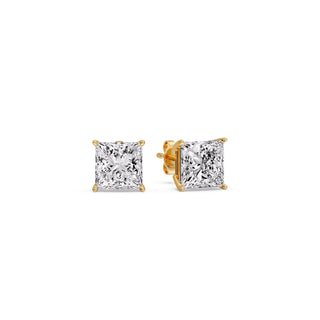 Princess Cut Diamond Stud Earring