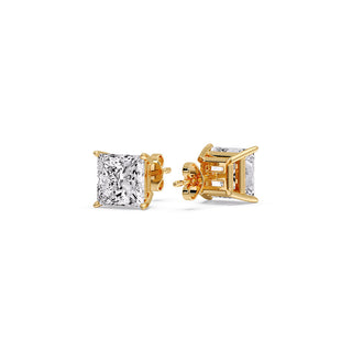 Princess Cut Diamond Stud Earring