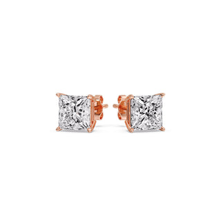 Princess Cut Diamond Stud Earring