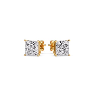 Princess Cut Diamond Stud Earring
