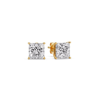 Princess Cut Diamond Stud Earring