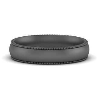 Milgrain Wedding Band | 4 mm