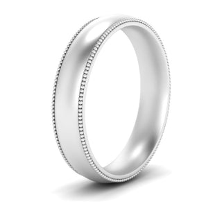 Milgrain Wedding Band | 4 mm