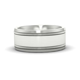 5 mm Mens Band Double Milgrain - MENAGERIE Intimates MENS Lingerie