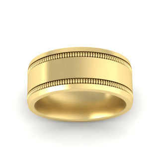 5 mm Mens Band Double Milgrain - MENAGERIE Intimates MENS Lingerie