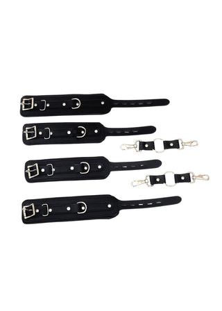 Leather Restraint Set | Wrist and Ankle Cuffs
