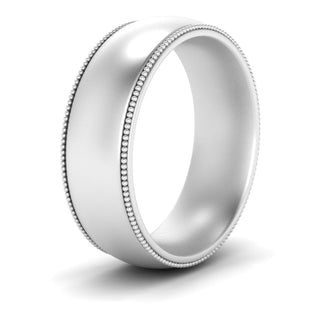 Milgrain Wedding Band | 4 mm