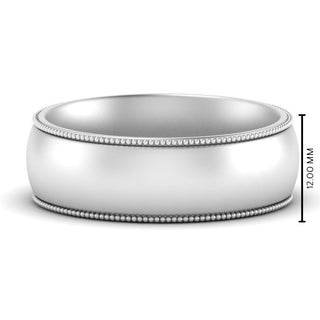Milgrain Wedding Band | 4 mm
