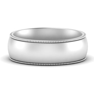 Milgrain Wedding Band | 4 mm