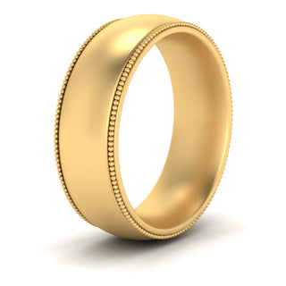 Milgrain Wedding Band | 4 mm