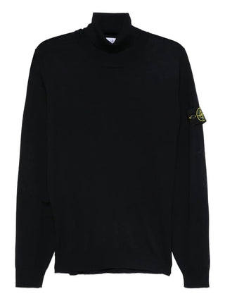 Ribbed Wool Turtleneck Sweater