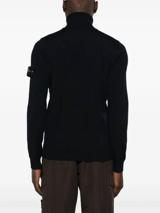 Ribbed Wool Turtleneck Sweater
