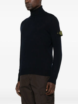 Ribbed Wool Turtleneck Sweater