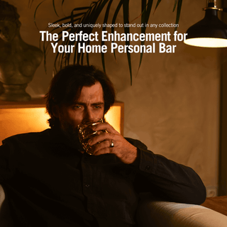 Gold Line Storm Japanese Crystal Whisky Glass