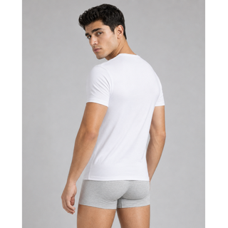 SilkCut Men’s Micro Modal V Neck Undershirts 3 Pack