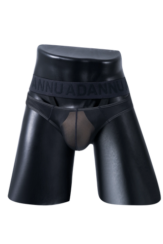 Men’s Sexy Sheer Thong with Ring & Strap Design