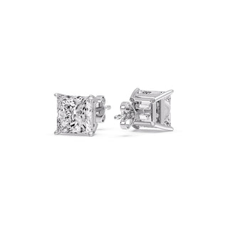 Princess Cut Diamond Stud Earring