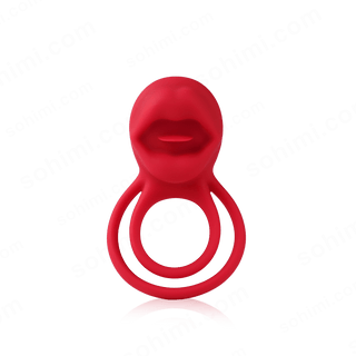 2 in 1 Tongue Clicking Stimulation Vibrating Egg and Double Cock Ring