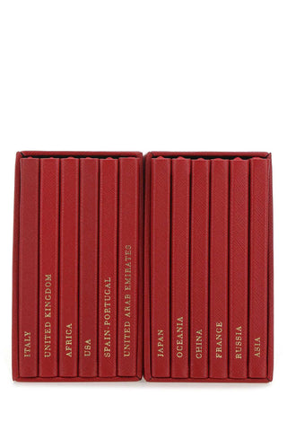 Prada Unisex Red Leather Notebook Set - MENAGERIE Intimates MENS Lingerie