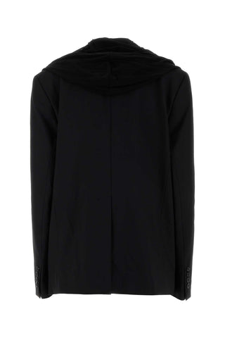 Y Project Black Stretch Twill Oversize Blazer | Femme Fit