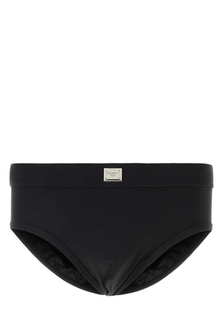 Black Stretch Nylon SwiM Brief | Dolce & Gabbana - MENAGERIE Intimates MENS Lingerie