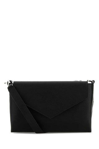 Montblanc Men Black Leather Crossbody Bag