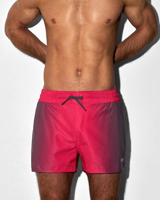 Swim Shorts Super Bright Halftone Neon Red