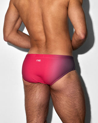 Swim Brief Super Bright Halftone Neon Red