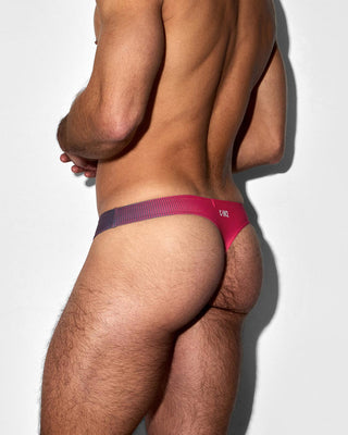 Swim Thong Super Bright Halftone Neon Red