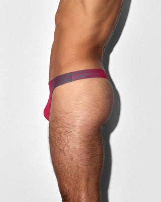 Swim Thong Super Bright Halftone Neon Red