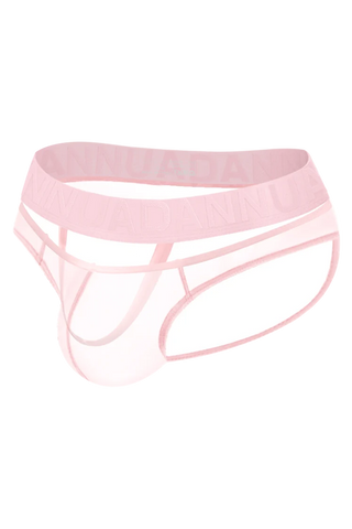 Men’s Sexy Sheer Thong with Ring & Strap Design