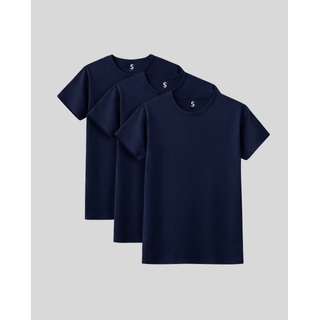 Crew Neck T-Shirt | 3 Pack