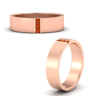 3 Stone Mens Flat Gemstone Band - MENAGERIE Intimates MENS Lingerie