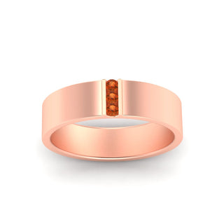 3 Stone Mens Flat Gemstone Band - MENAGERIE Intimates MENS Lingerie