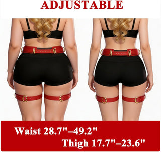DominaLux Premium Red 15-Piece BDSM Bondage Kit