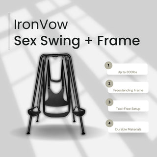 IronVow Heavy-Duty Freestanding Sex Swing Frame